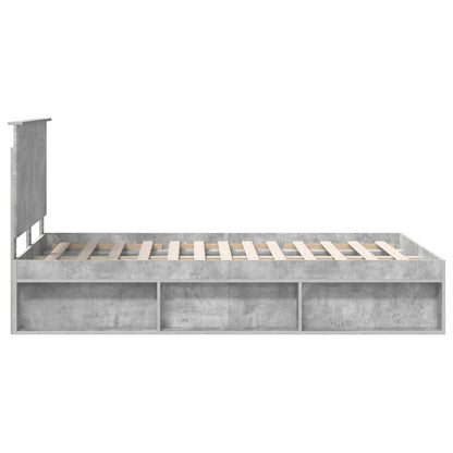 Struttura del letto Calcestruzzo 120 x 190 cm Pino massello | homemem39