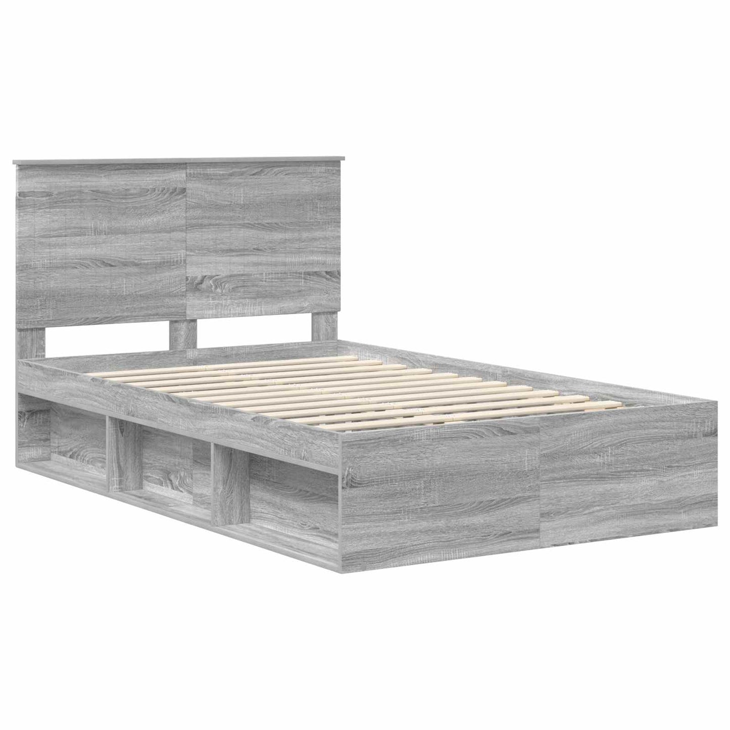 Struttura del letto Grigio Sonoma 120 x 190 cm Pino massello | homemem39