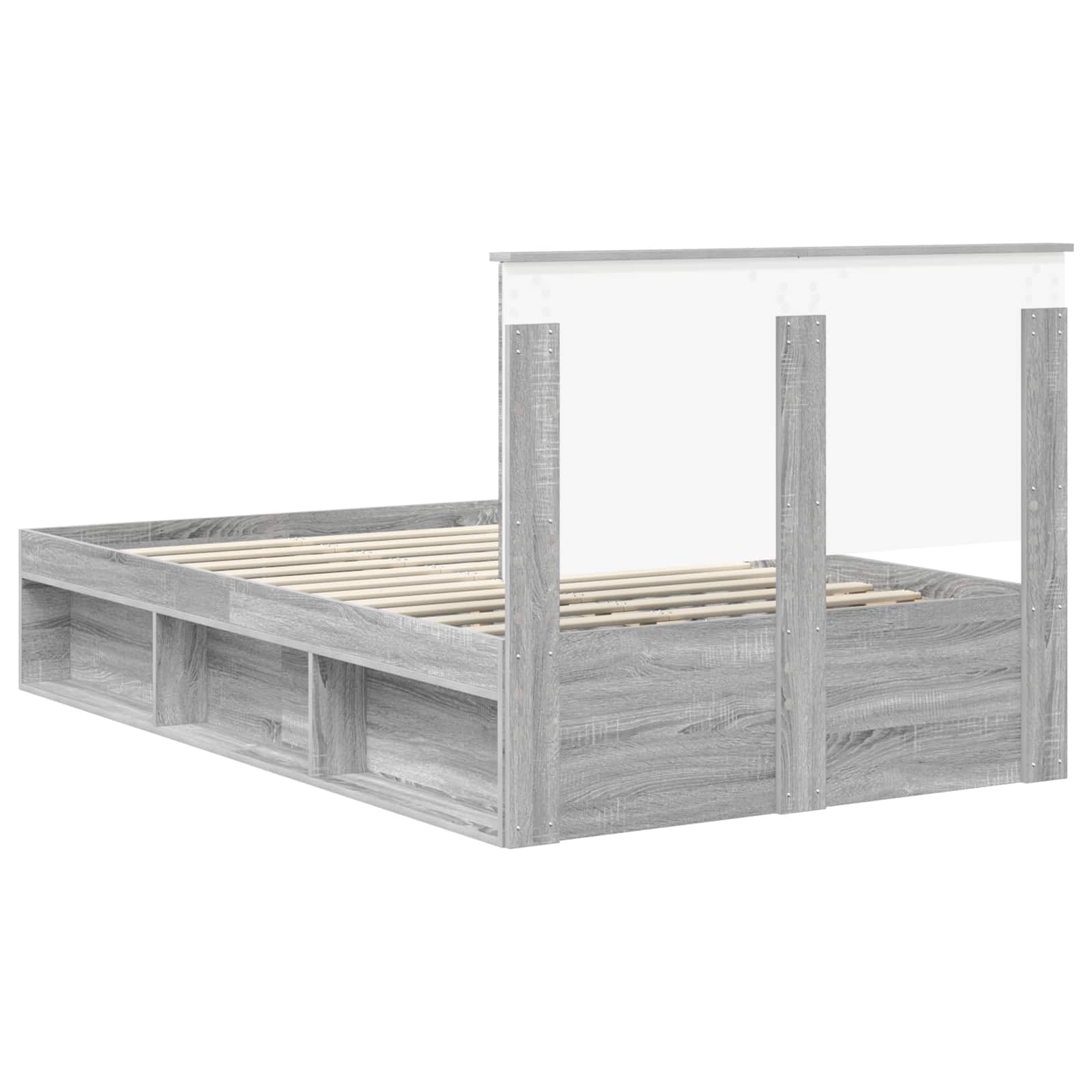 Struttura del letto Grigio Sonoma 120 x 190 cm Pino massello | homemem39