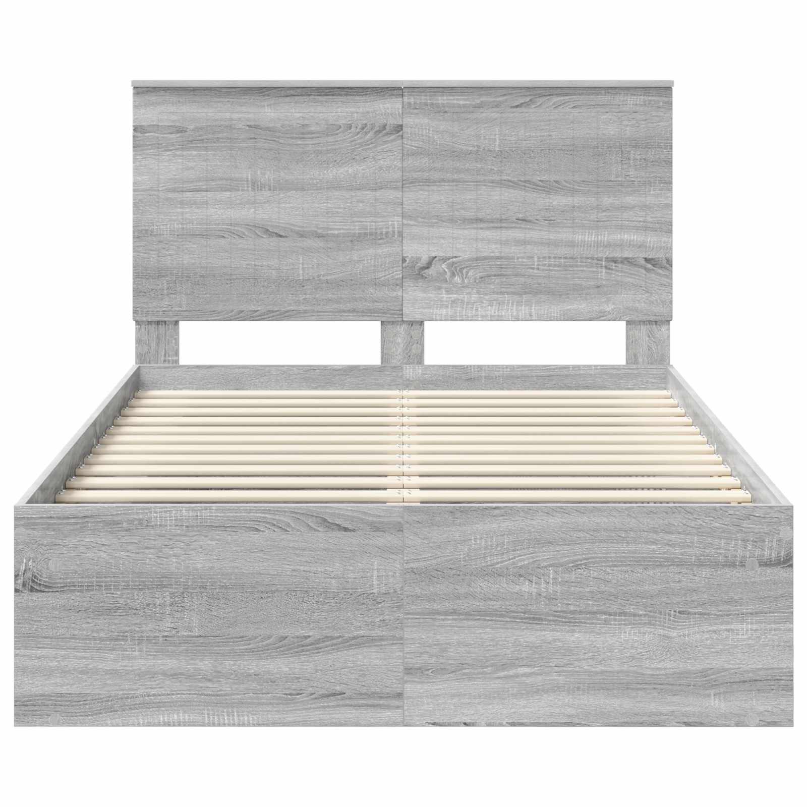 Struttura del letto Grigio Sonoma 120 x 190 cm Pino massello | homemem39
