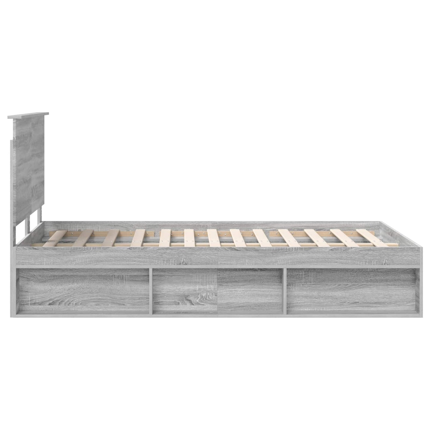 Struttura del letto Grigio Sonoma 120 x 190 cm Pino massello | homemem39