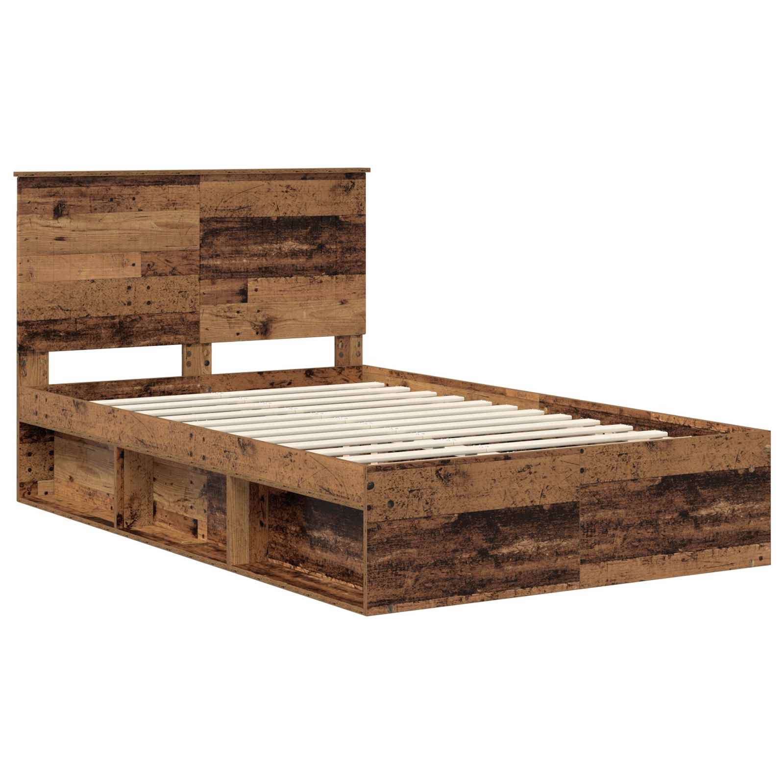 Struttura del letto Legno vecchio 120 x 190 cm Pino massello | homemem39