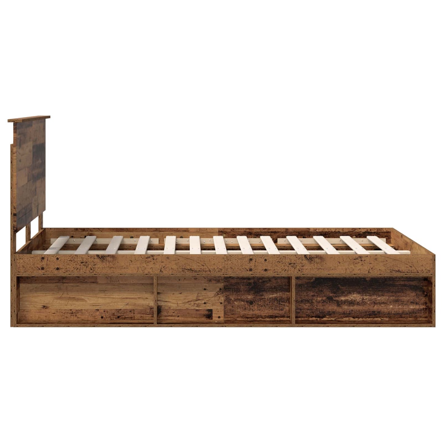 Struttura del letto Legno vecchio 120 x 190 cm Pino massello | homemem39