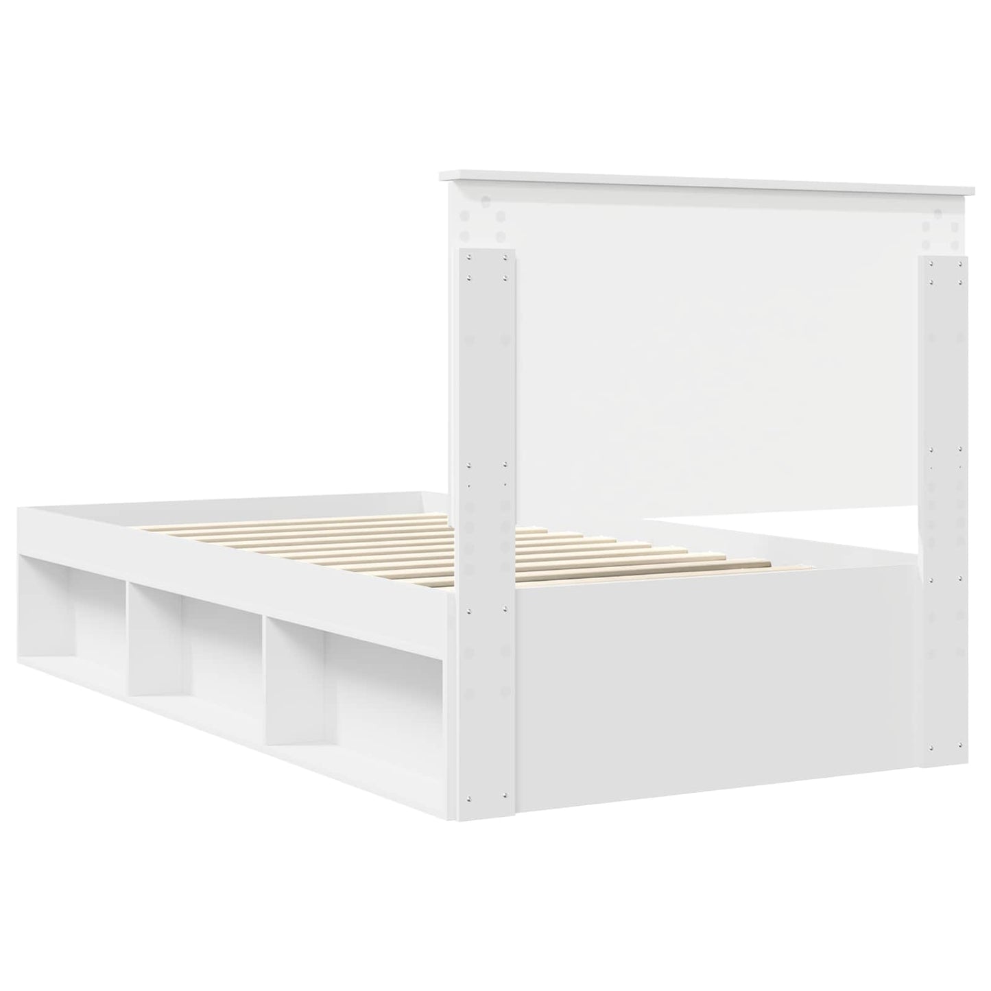 Struttura del letto Bianco 100 x 200 cm Pino massello | homemem39