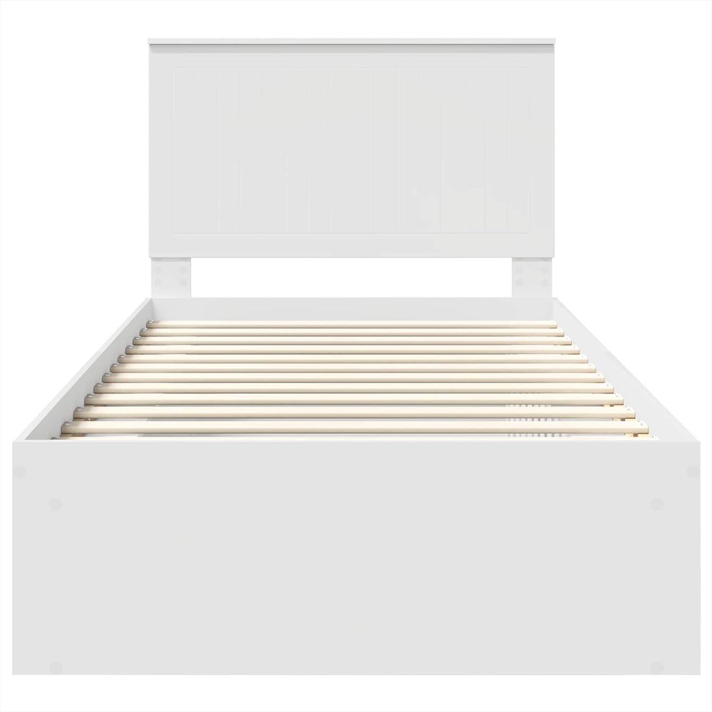 Struttura del letto Bianco 100 x 200 cm Pino massello | homemem39