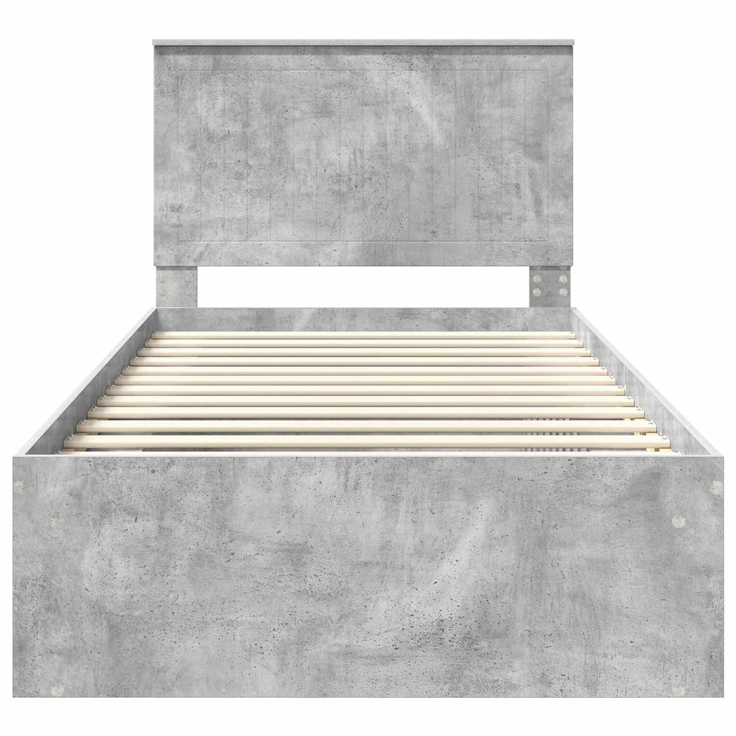 Struttura del letto Grigio Concretè 100 x 200 cm Pino massello | homemem39