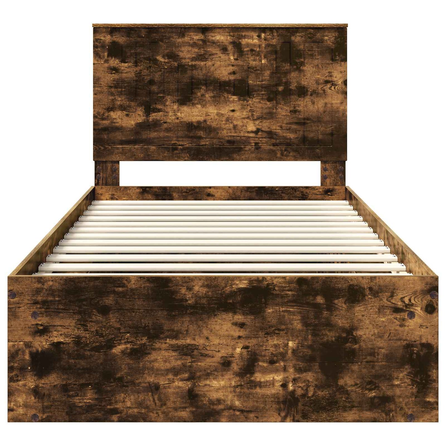 Struttura del letto Rovere fumé 100 x 200 cm Pino massello | homemem39