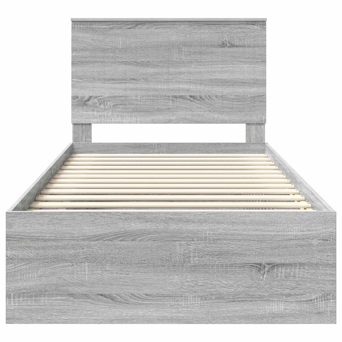 Struttura del letto Grigio Sonoma 100 x 200 cm Pino massello | homemem39