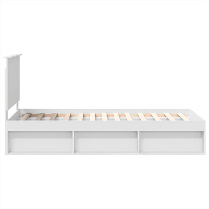 Struttura del letto Bianco 90 x 200 cm Pino massello | homemem39