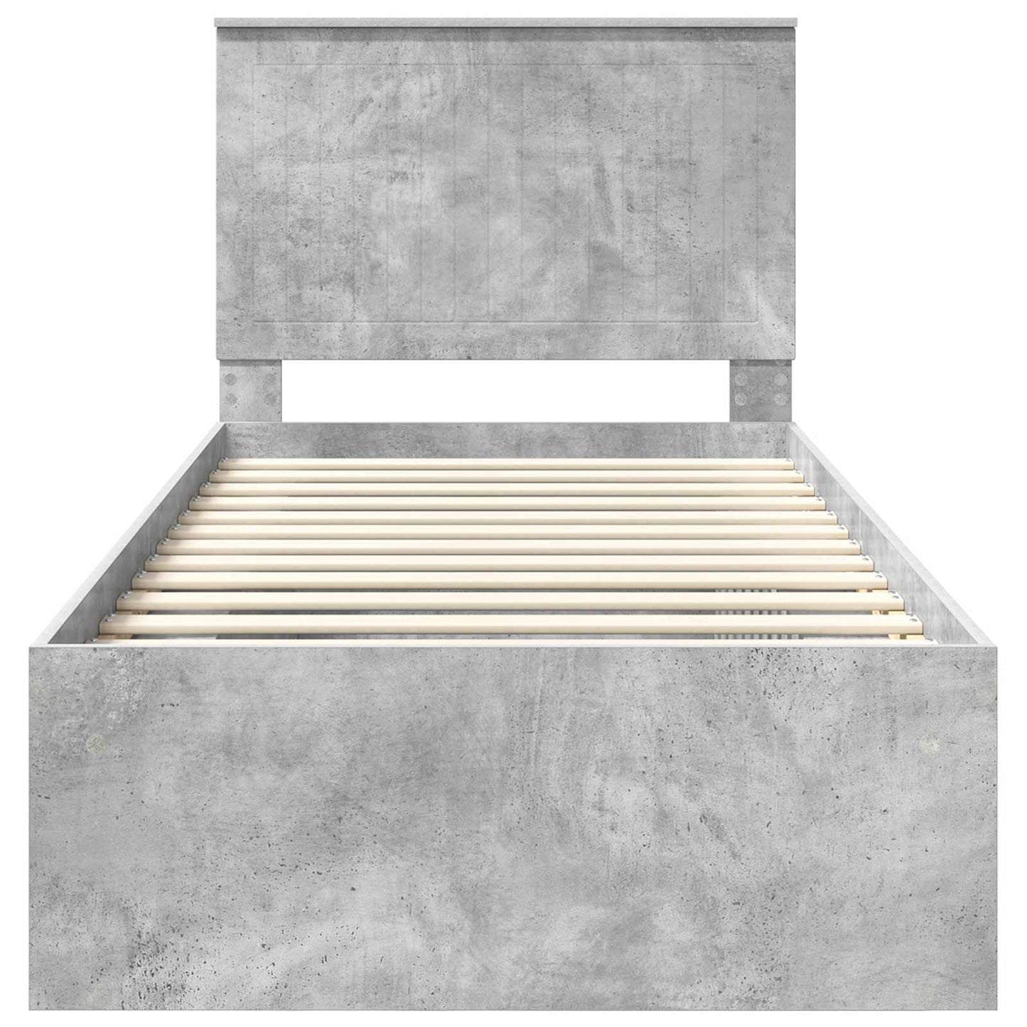 Struttura del letto Calcestruzzo 90 x 200 cm Pino massello | homemem39
