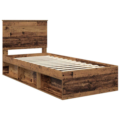 Struttura del letto Legno vecchio 90 x 200 cm Pino massello | homemem39