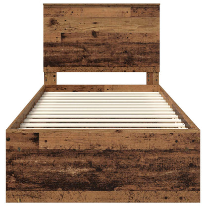 Struttura del letto Legno vecchio 90 x 200 cm Pino massello | homemem39