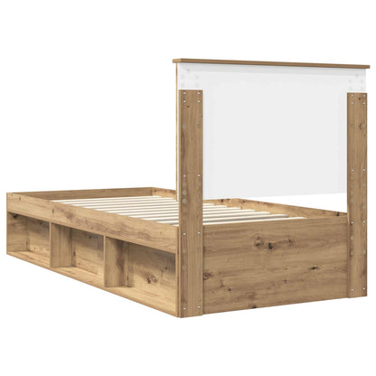 Struttura del letto con testiera Rovere Artigianale 90 x 200 cm | homemem39