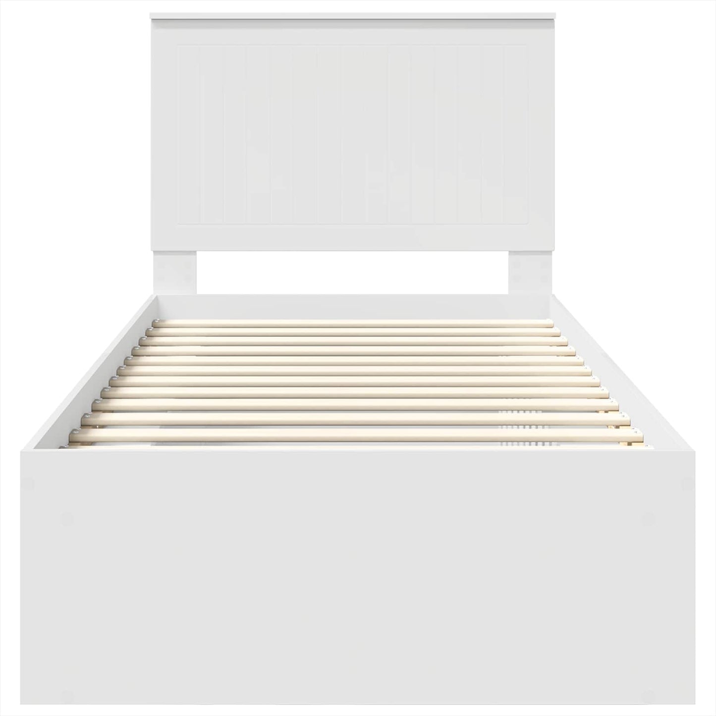 Struttura del letto Bianco 90 x 190 cm Pino massello | homemem39