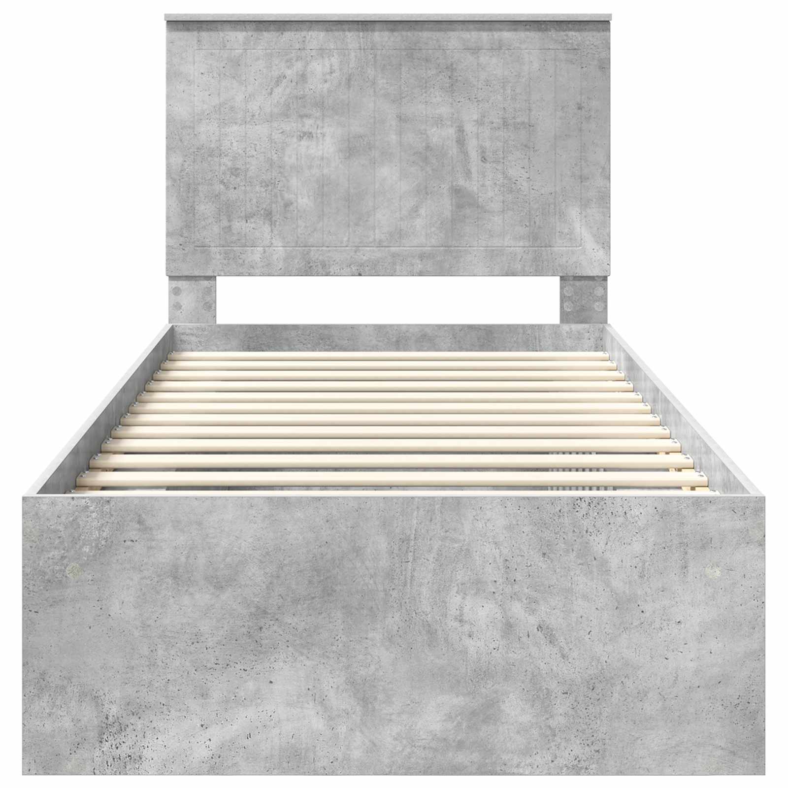 Struttura del letto Grigio Concretè 90 x 190 cm Pino massello | homemem39
