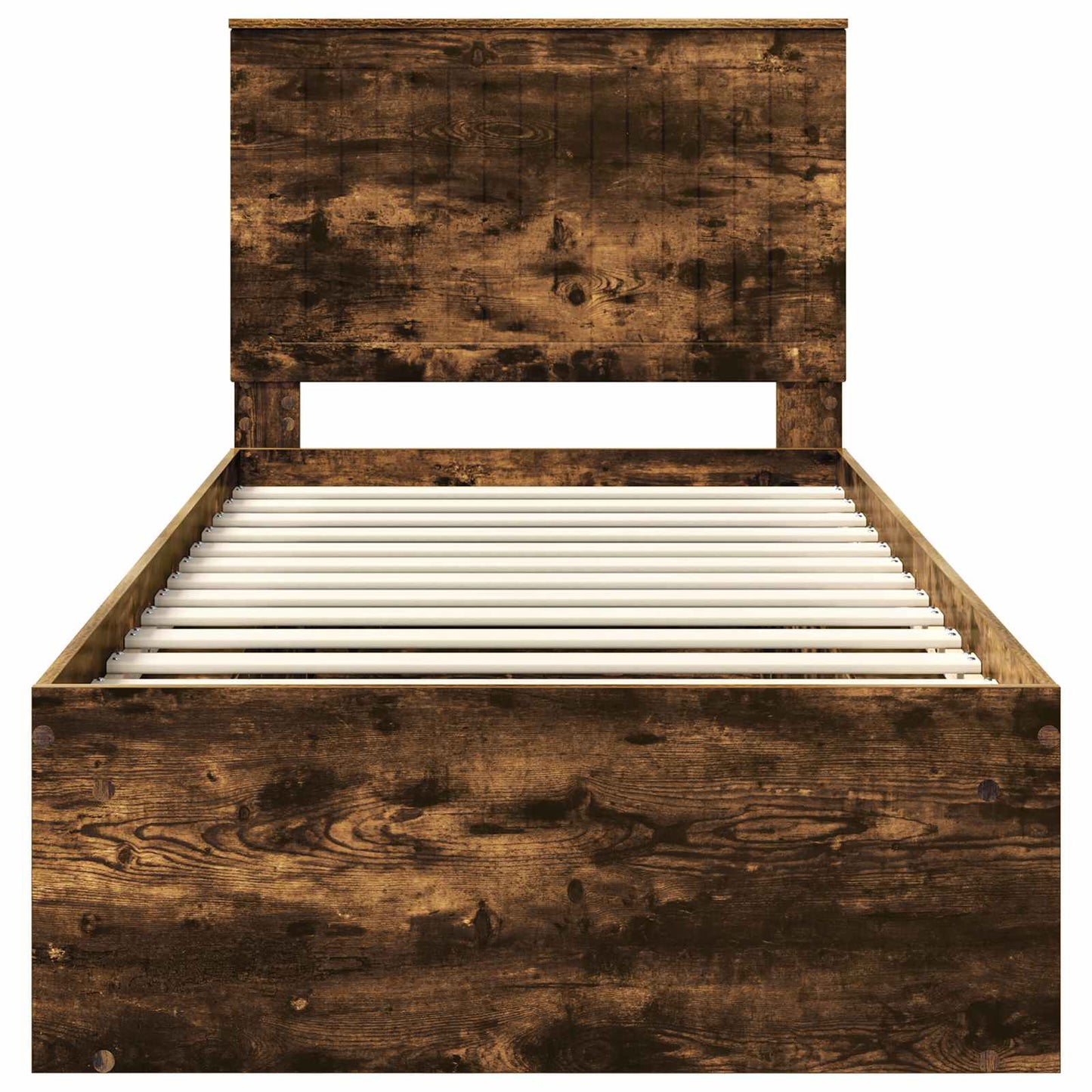 Struttura del letto Rovere fumé 90 x 190 cm Pino massello | homemem39