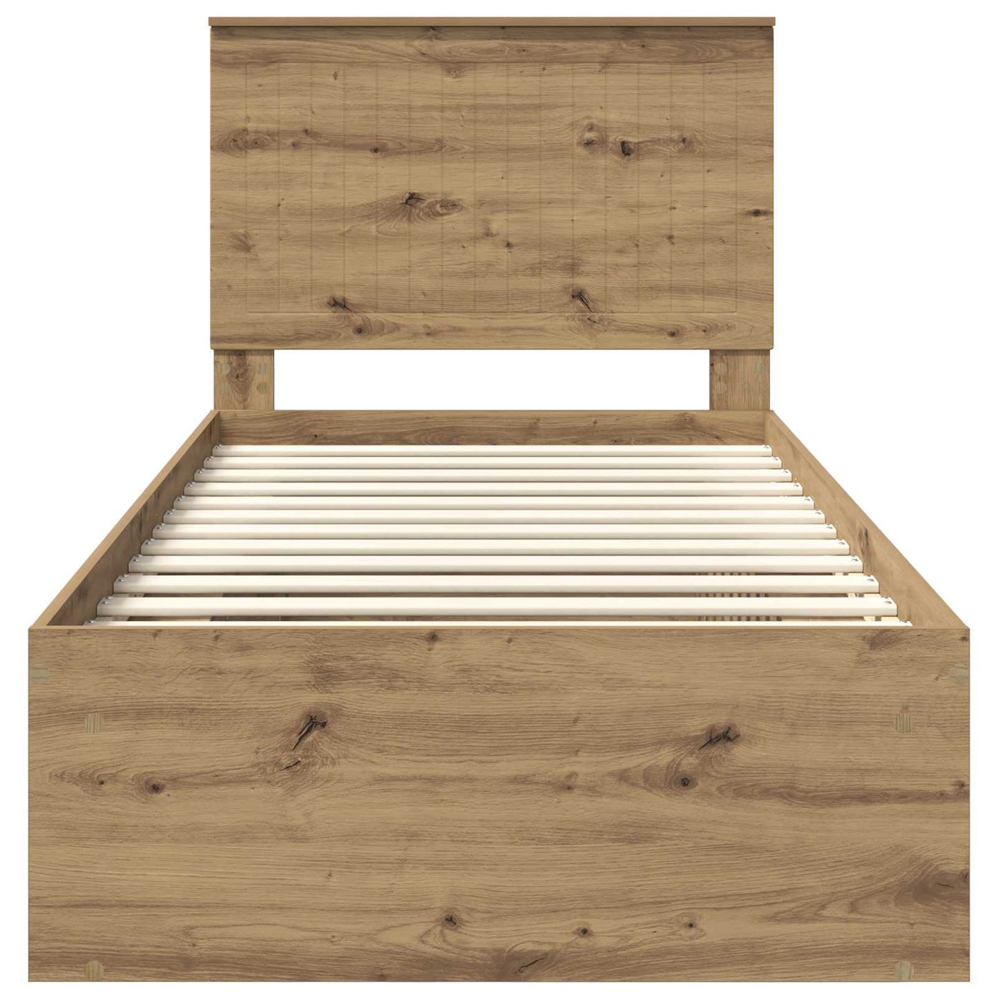 Struttura del letto con testiera Rovere Artigianale 90 x 190 cm | homemem39