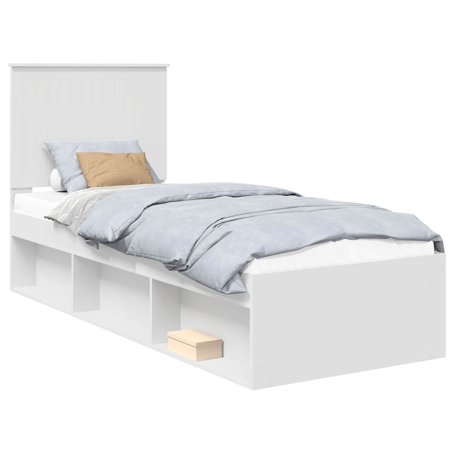Struttura del letto Bianco 75 x 190 cm Pino massello | homemem39
