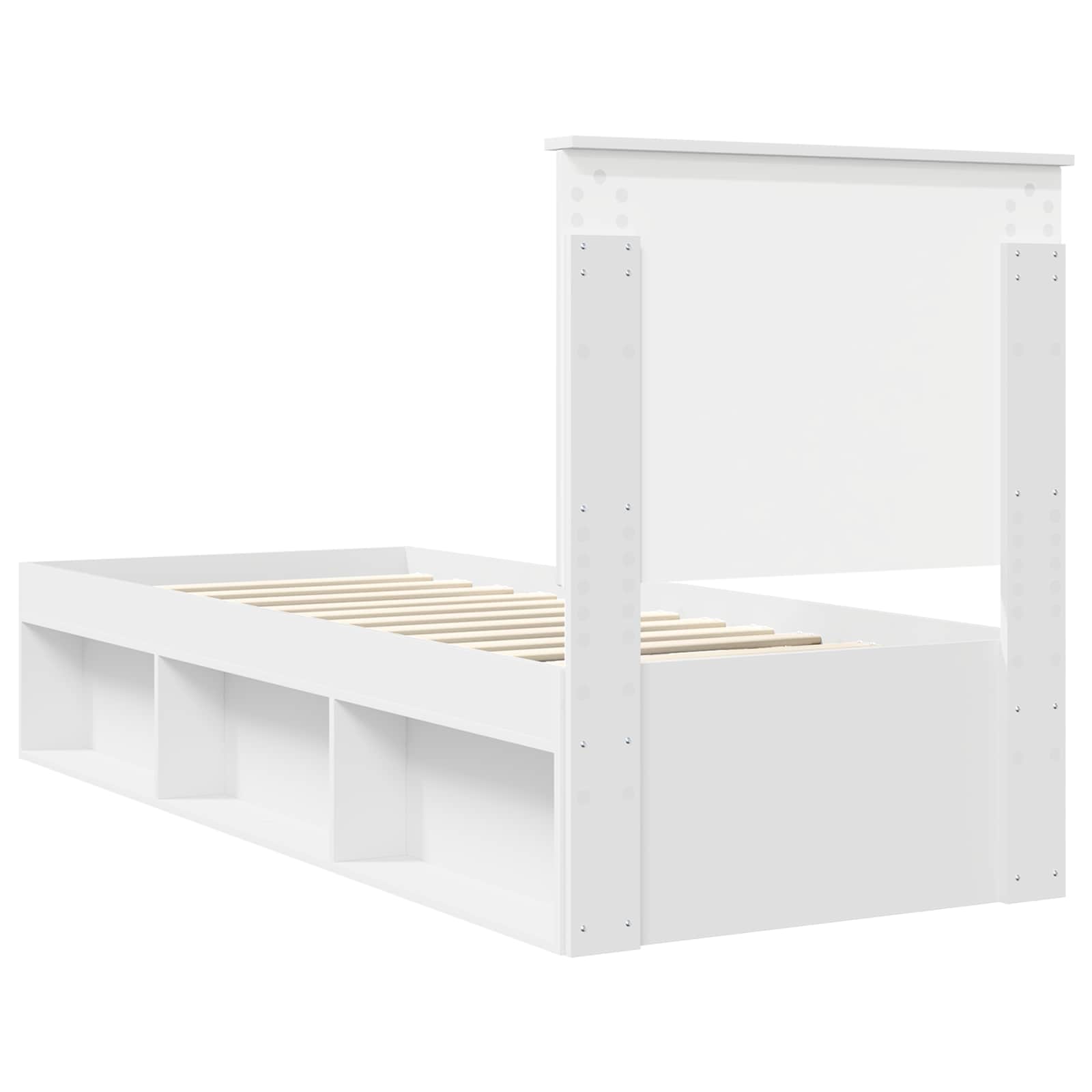 Struttura del letto Bianco 75 x 190 cm Pino massello | homemem39