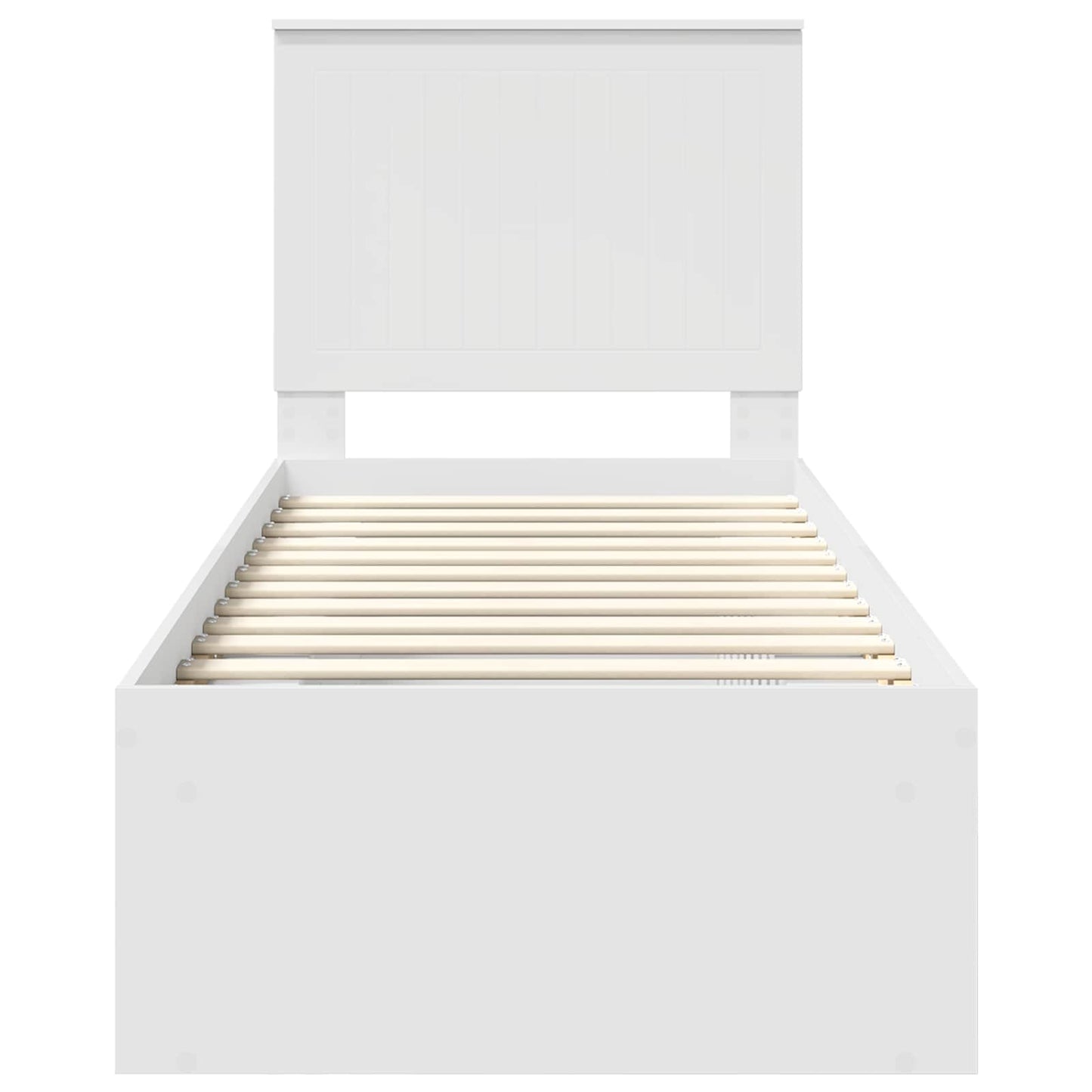 Struttura del letto Bianco 75 x 190 cm Pino massello | homemem39