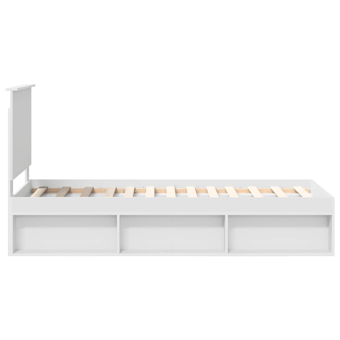 Struttura del letto Bianco 75 x 190 cm Pino massello | homemem39