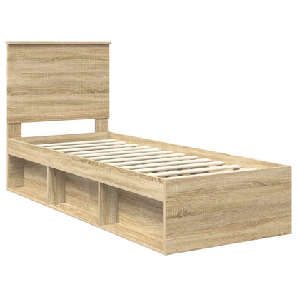 Struttura del letto Rovere Sonoma 75 x 190 cm Pino massello | homemem39