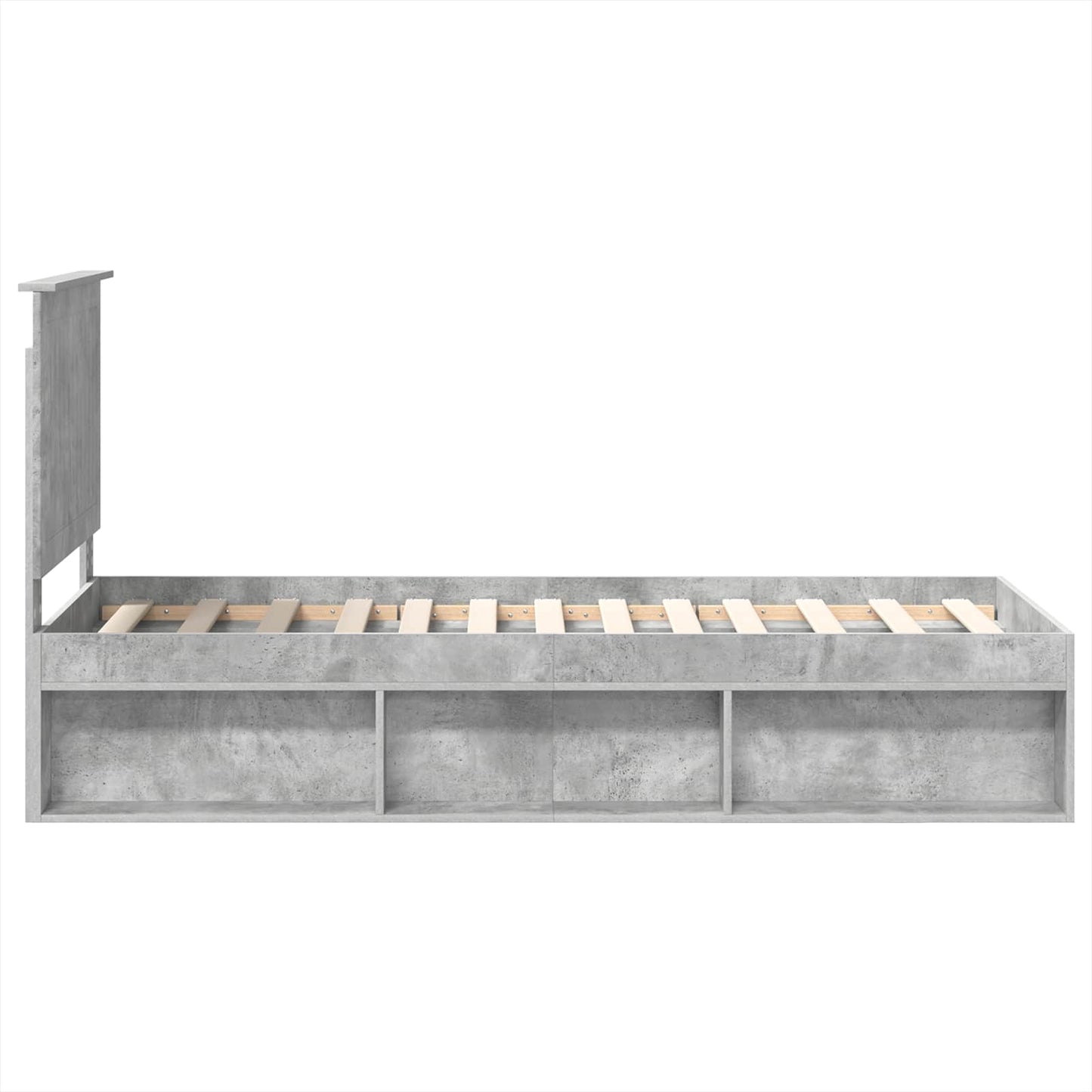 Struttura del letto Grigio Concretè 75 x 190 cm Pino massello | homemem39