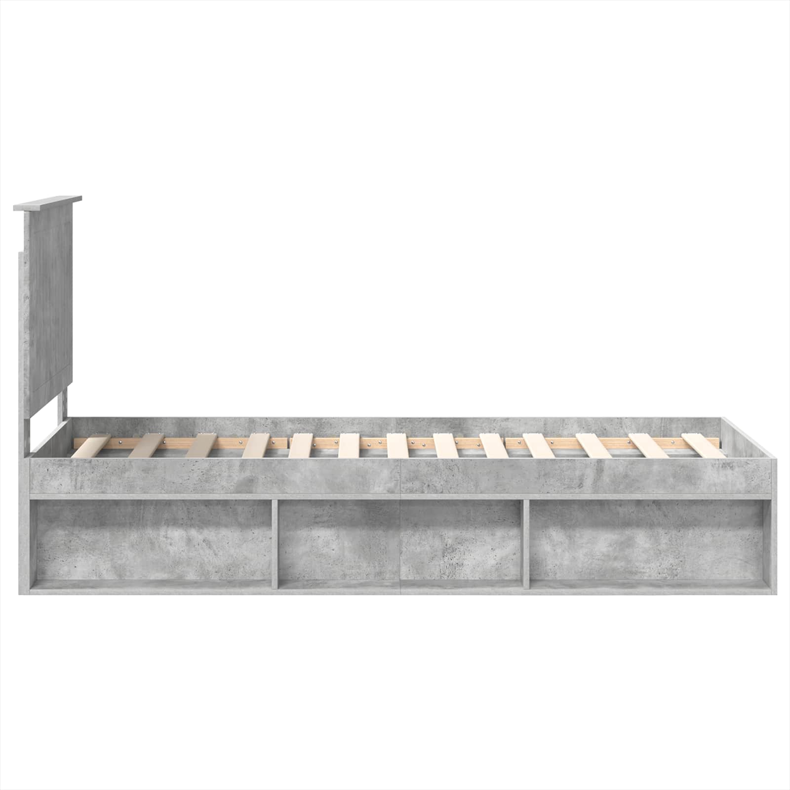 Struttura del letto Grigio Concretè 75 x 190 cm Pino massello | homemem39