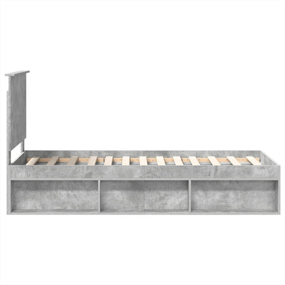 Struttura del letto Grigio Concretè 75 x 190 cm Pino massello | homemem39