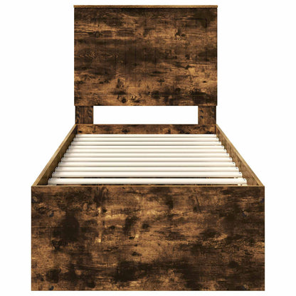 Struttura del letto Rovere fumé 75 x 190 cm Pino massello | homemem39