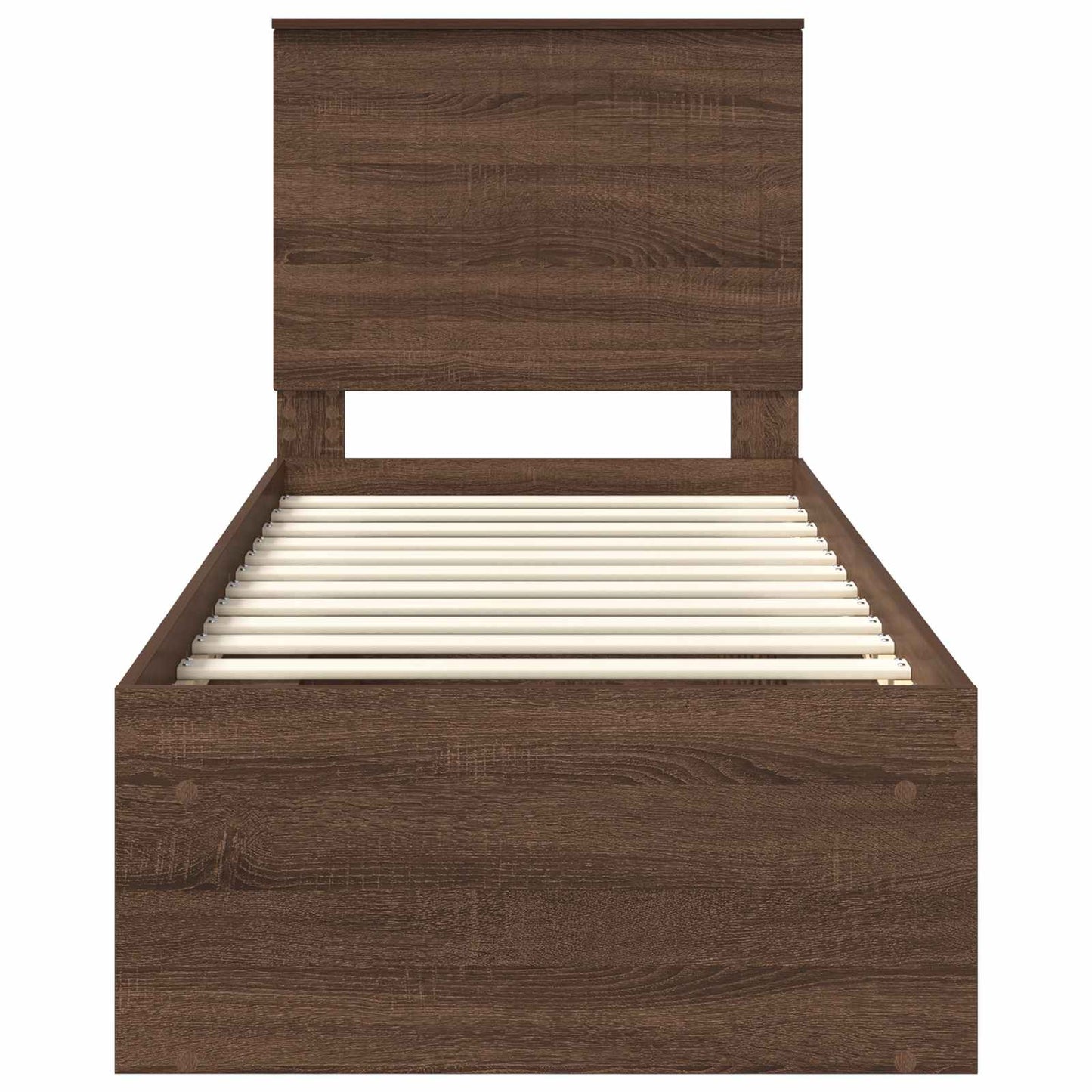 Struttura del letto Rovere Marrone 75 x 190 cm Pino massello