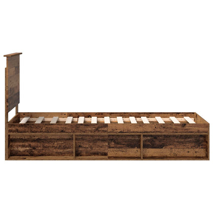 Struttura del letto Legno vecchio 75 x 190 cm Pino massello | homemem39