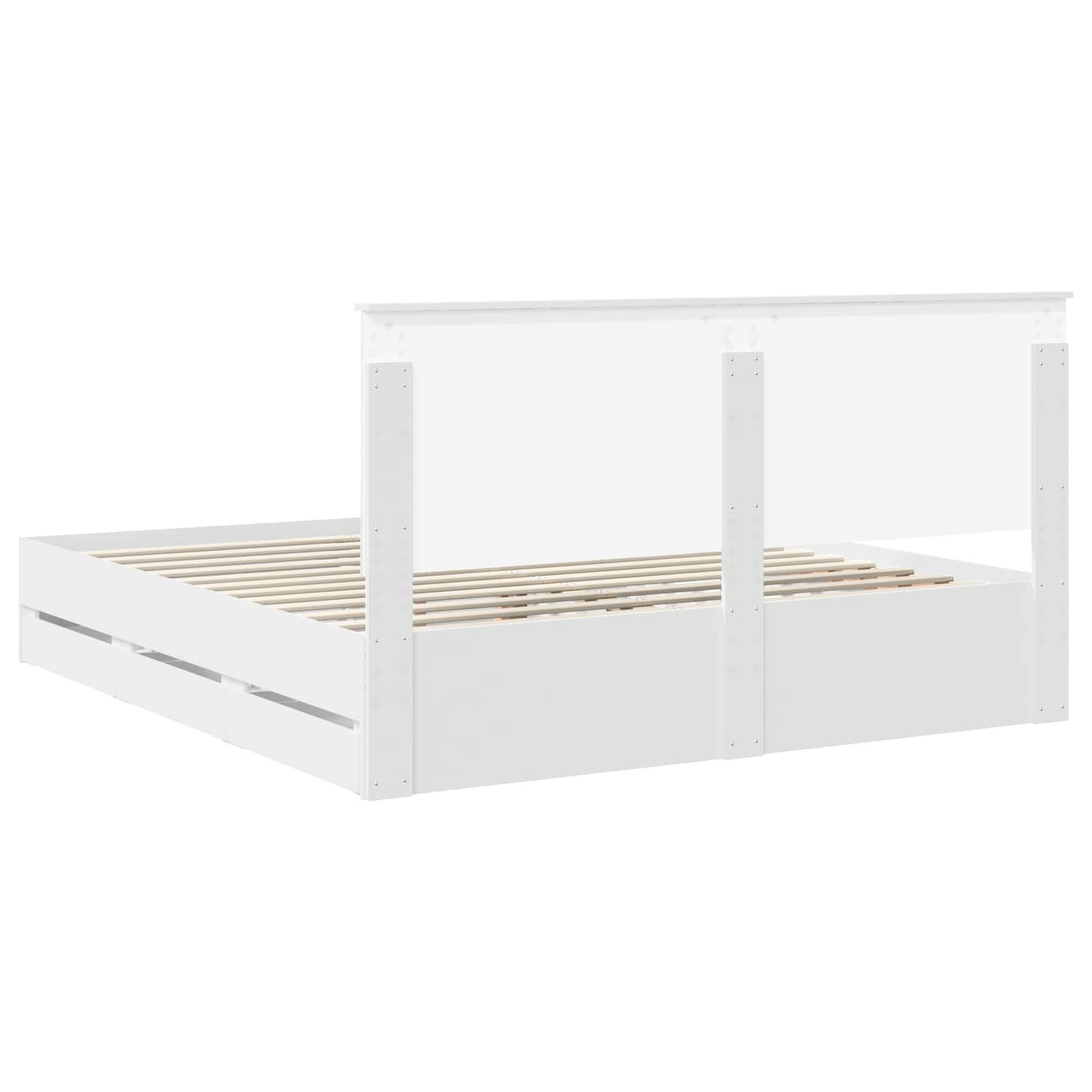 Struttura del letto Bianco 180 x 200 cm Legno Ingegnerizzato | homemem39