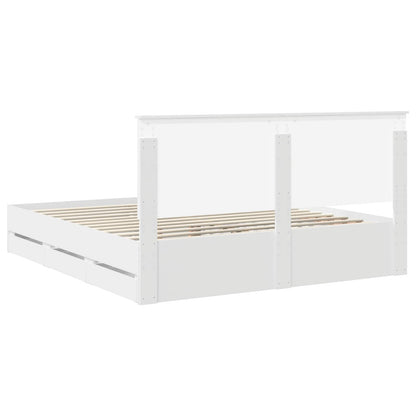 Struttura del letto Bianco 180 x 200 cm Legno Ingegnerizzato | homemem39