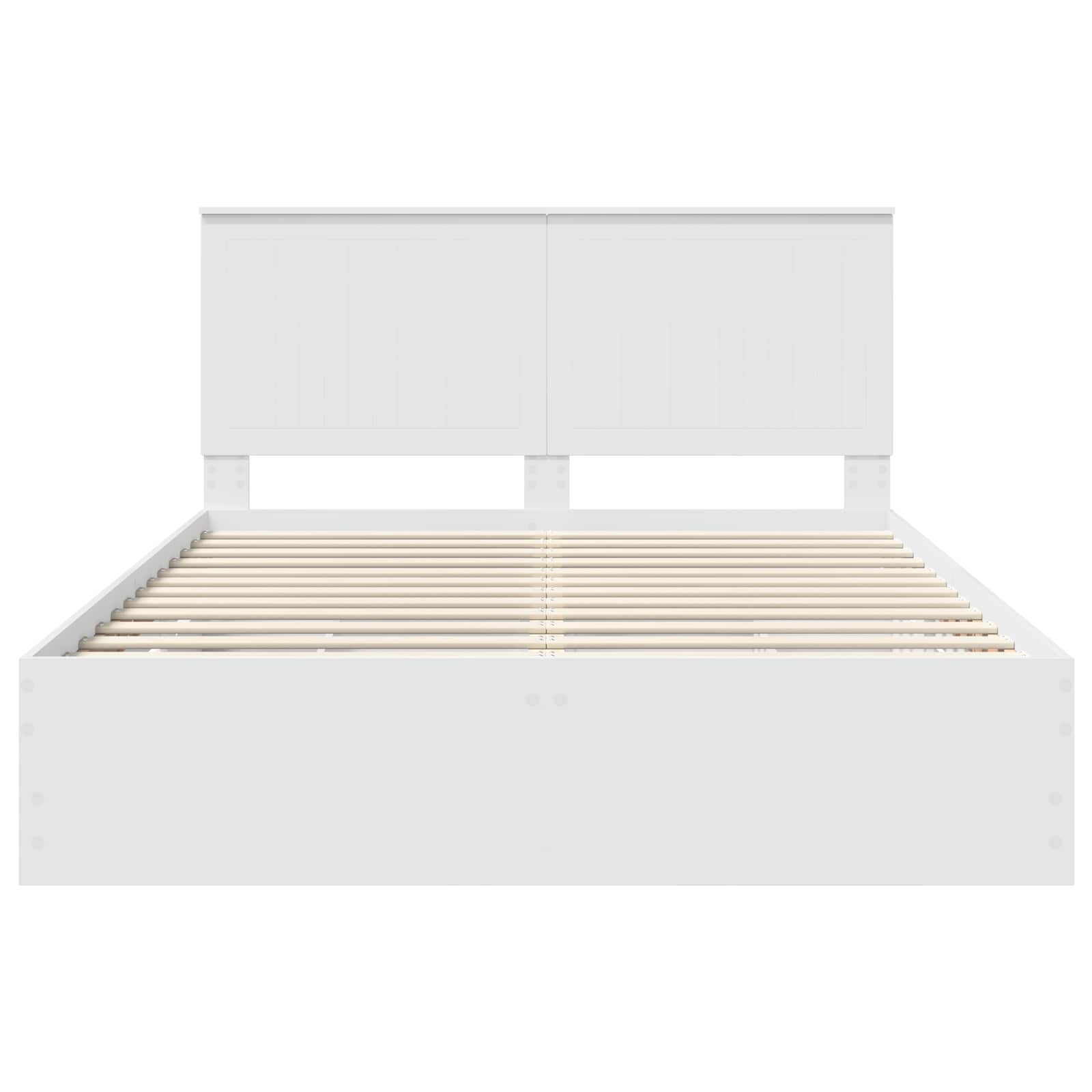 Struttura del letto Bianco 150 x 200 cm Legno Ingegnerizzato | homemem39