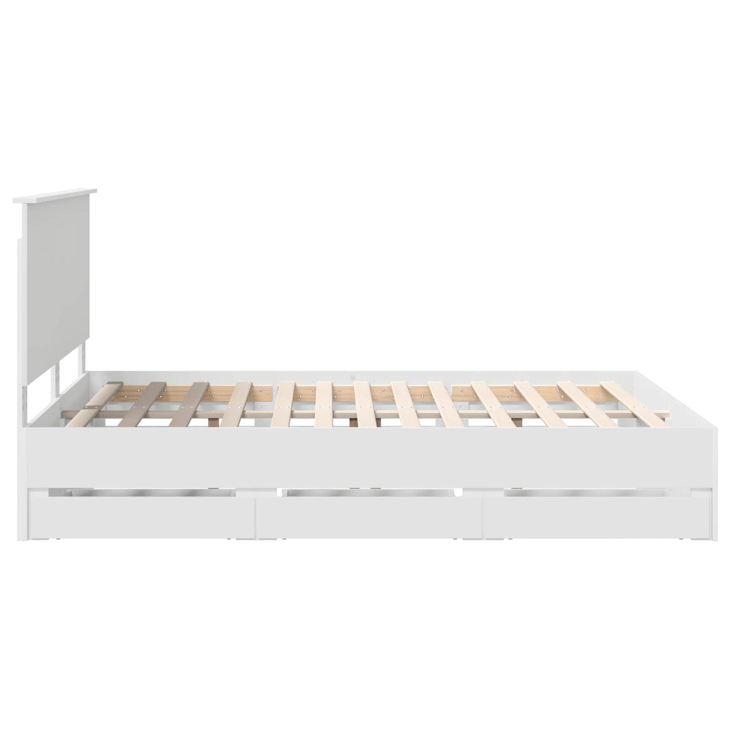 Struttura del letto Bianco 150 x 200 cm Legno Ingegnerizzato | homemem39