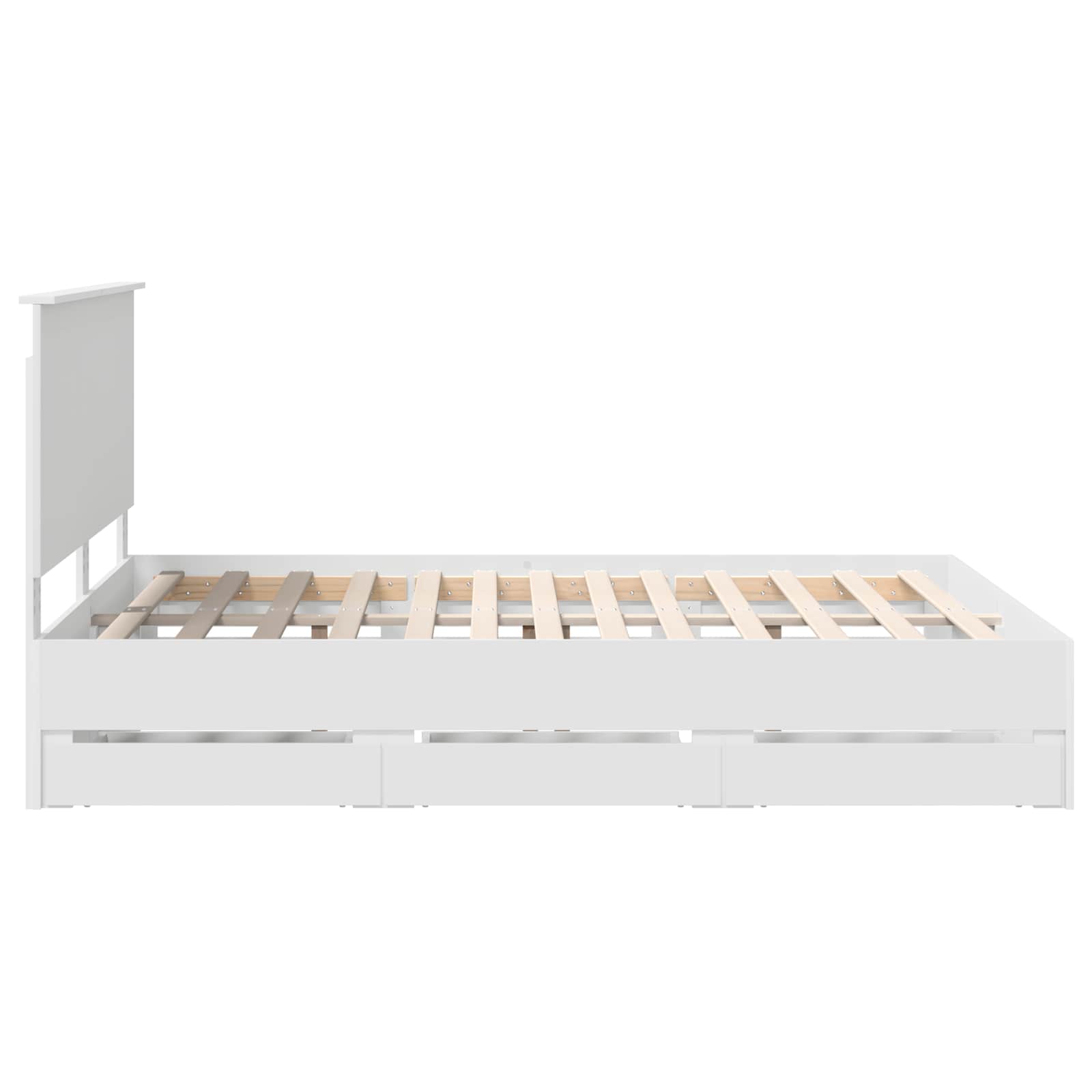 Struttura del letto Bianco 150 x 200 cm Legno Ingegnerizzato | homemem39