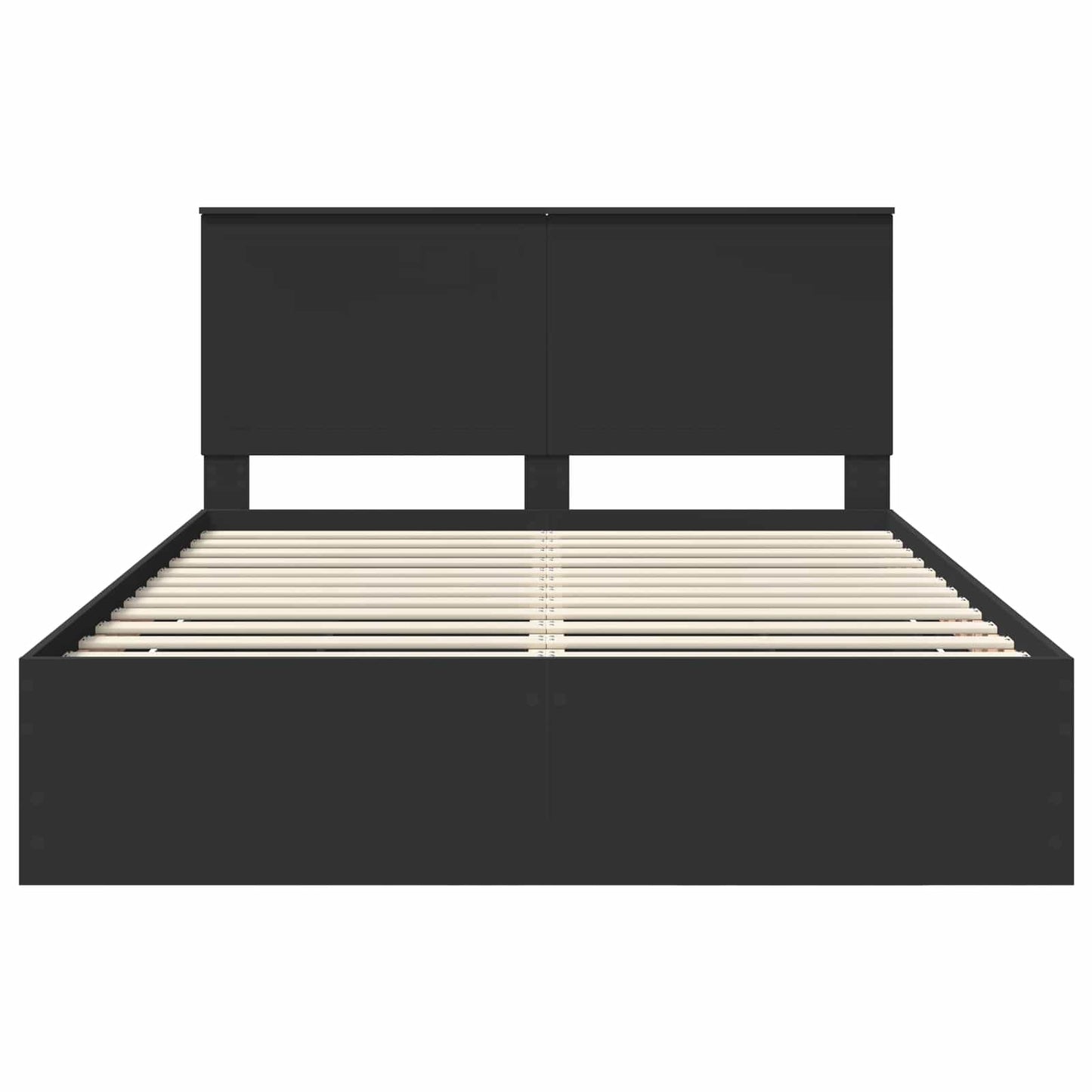 Struttura del letto Nero 150 x 200 cm Legno Ingegnerizzato | homemem39
