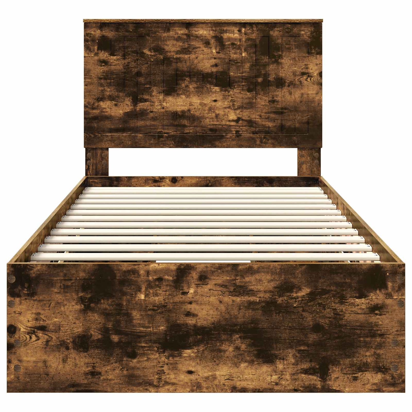 Struttura del letto con cassetto Rovere fumé 100 x 200 cm