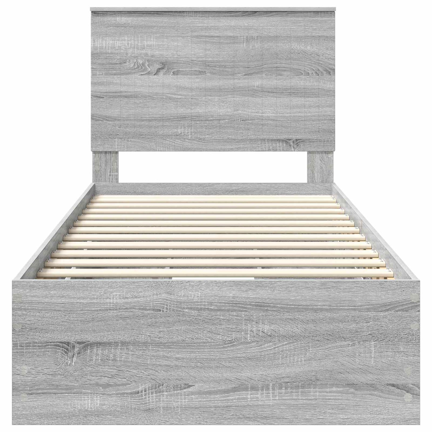 Struttura del letto con cassetto Grigio Sonoma 90 x 200 cm | homemem39
