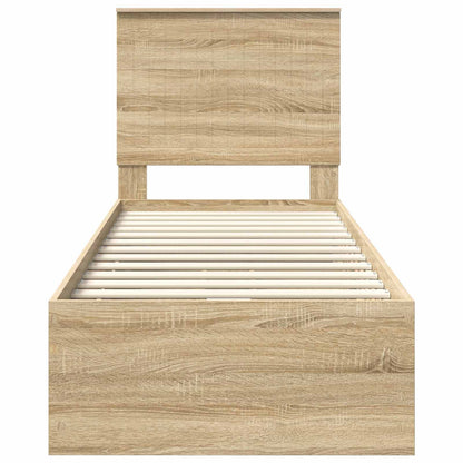 Struttura del letto con cassetto Rovere Sonoma 75 x 190 cm | homemem39