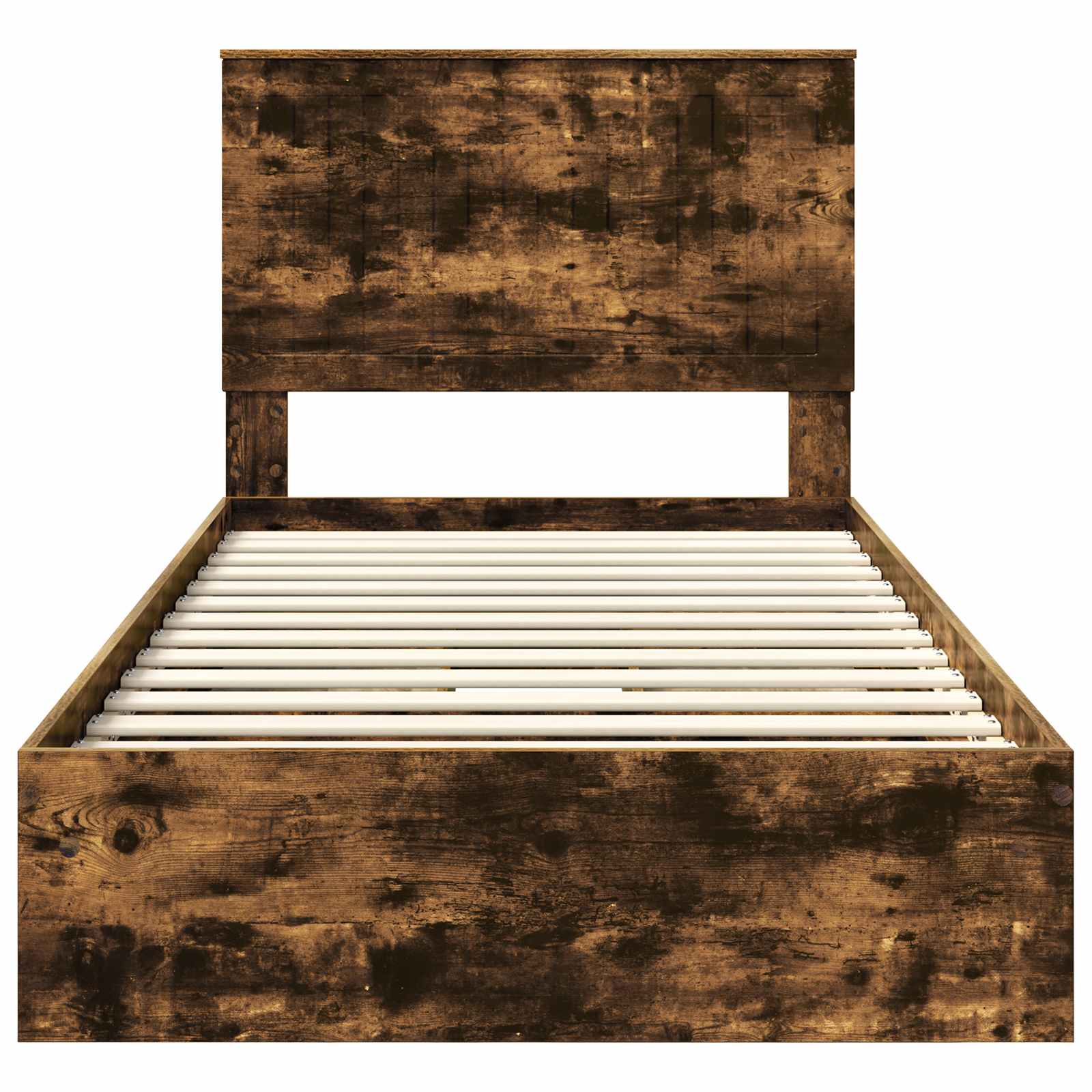Letto con Contenitore con testiera Rovere fumé 100 x 200 cm | homemem39