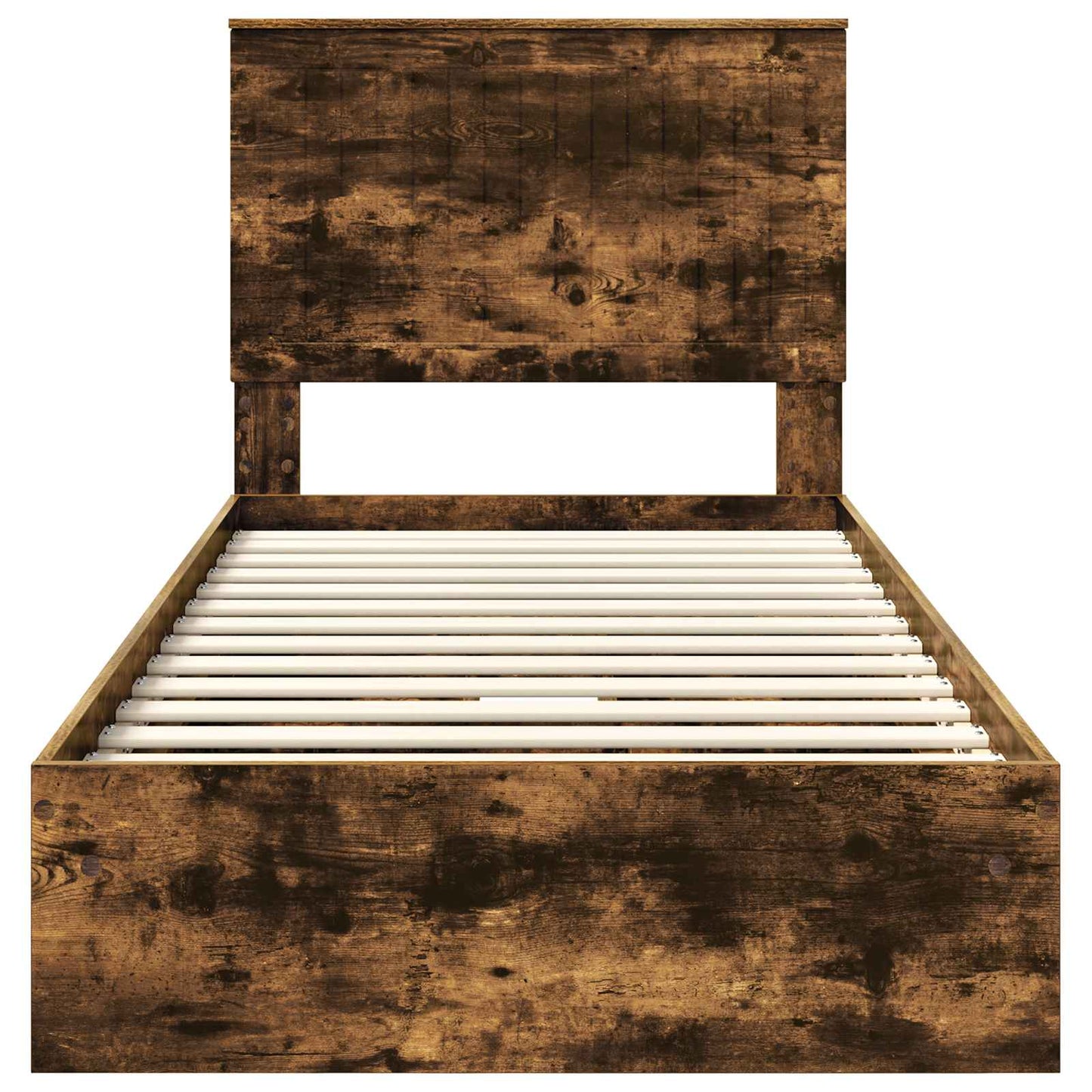 Letto con Contenitore Rovere fumé 90 x 200 cm Legno multistrato | homemem39
