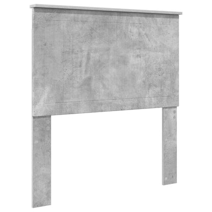 Letto con Contenitore con testiera Grigio cemento 90 x 190 cm | homemem39