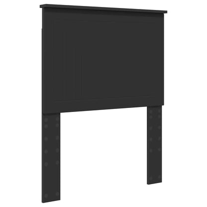 Letto con Contenitore Nero 75 x 190 cm Legno multistrato | homemem39
