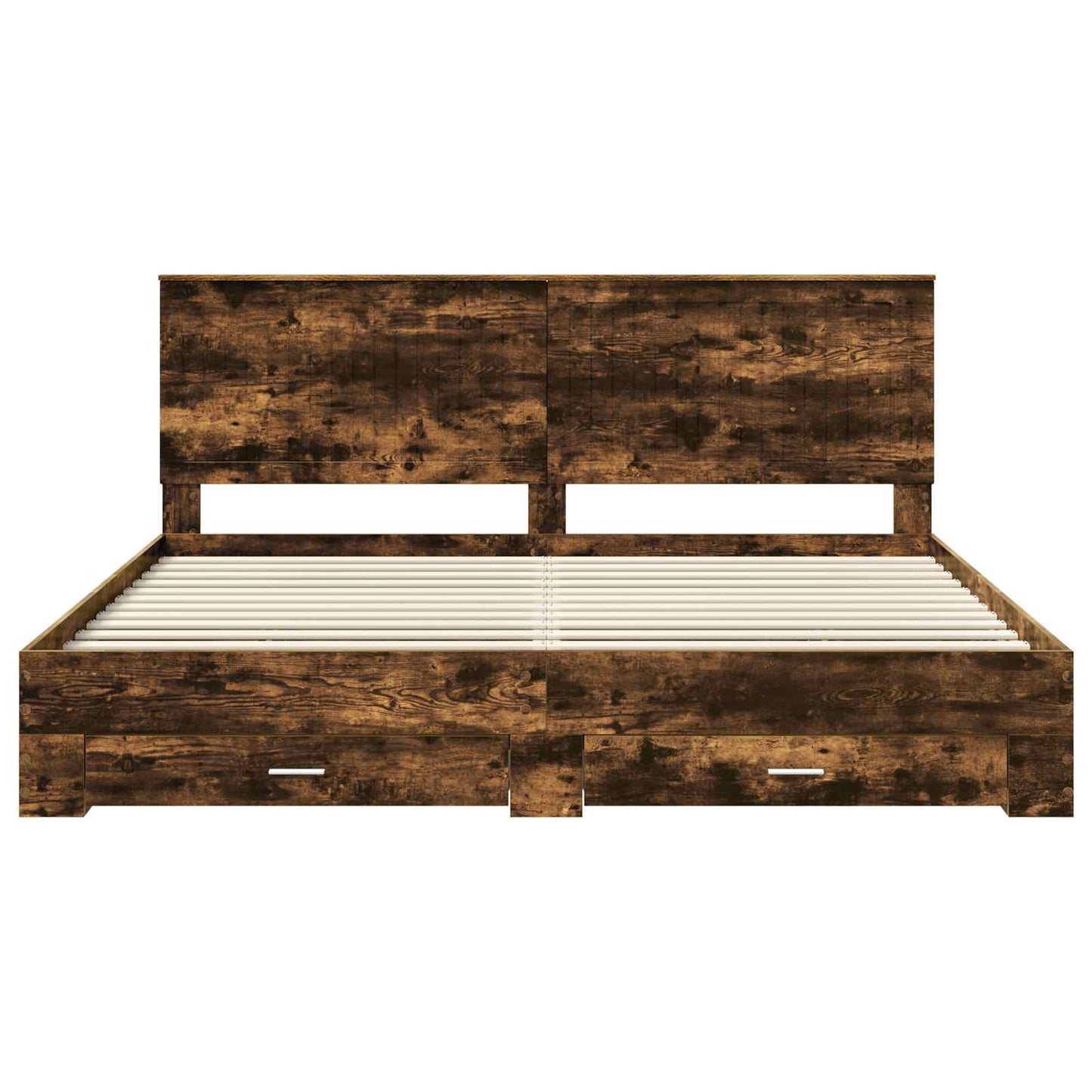 Struttura del letto Rovere fumé 200 x 200 cm Legno multistrato | homemem39