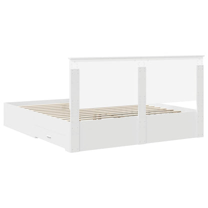 Struttura del letto Bianco 180 x 200 cm Legno multistrato | homemem39