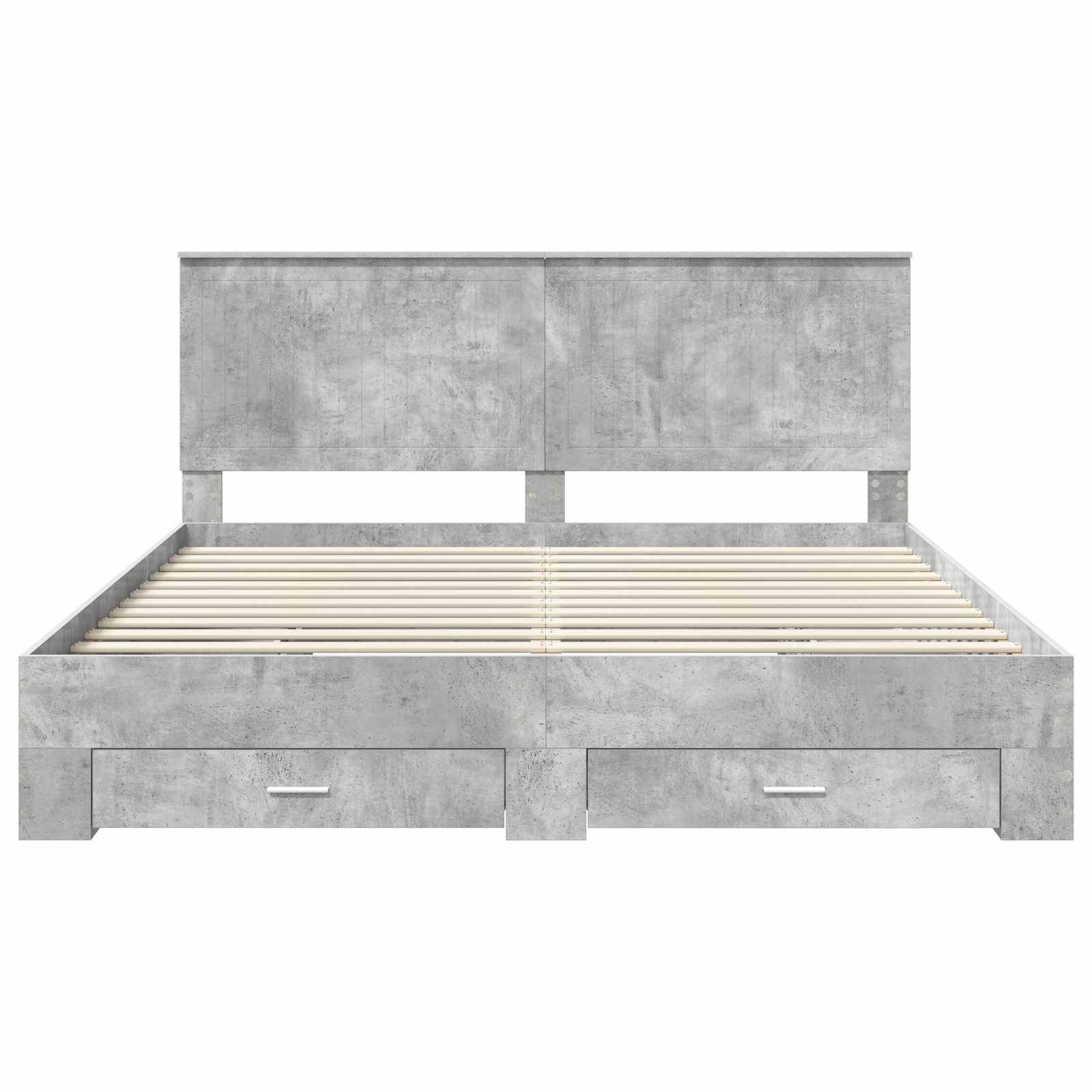 Struttura del letto con testiera Grigio cemento 180 x 200 cm | homemem39