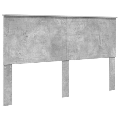 Struttura del letto con testiera Grigio cemento 160 x 200 cm | homemem39