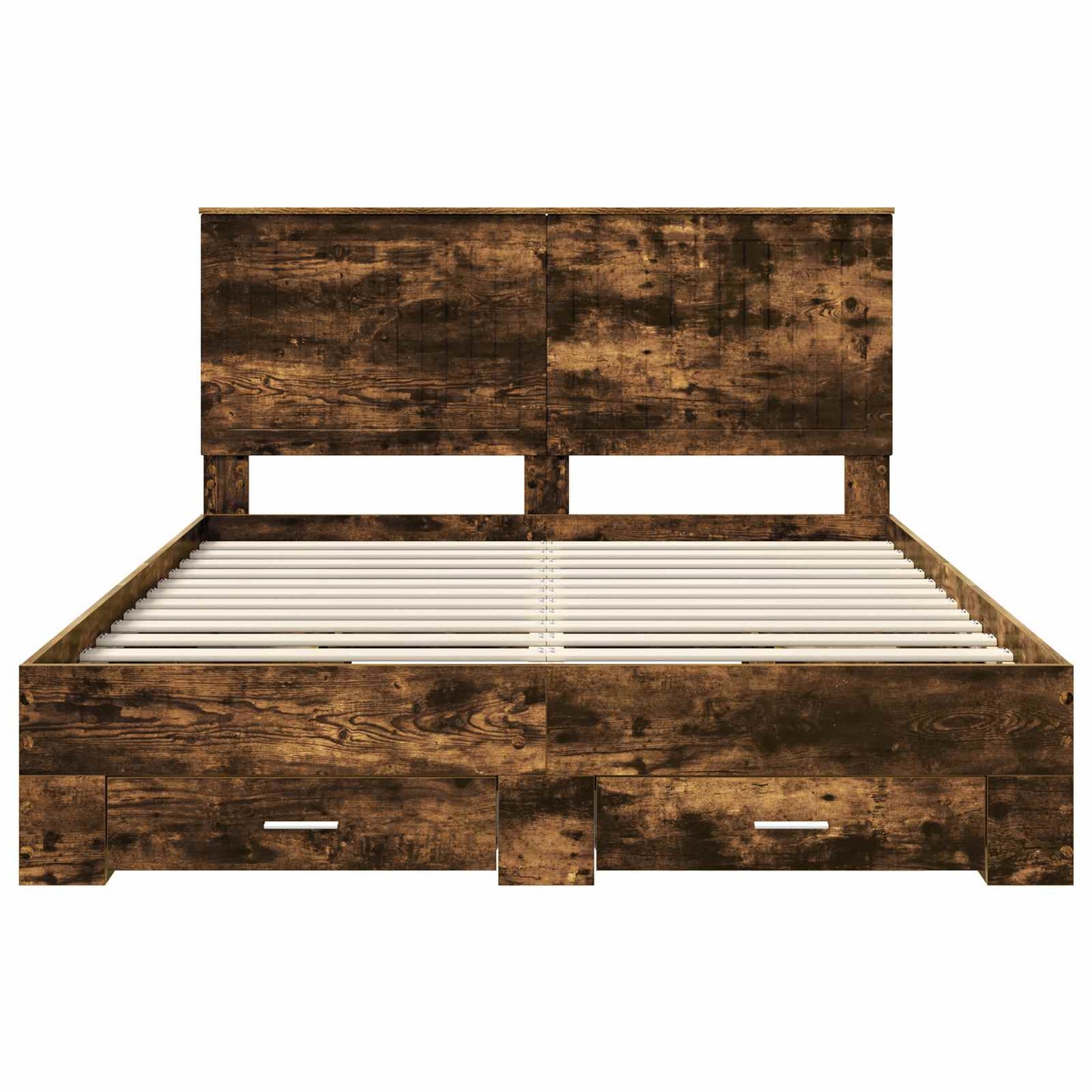 Struttura del letto Rovere fumé 150 x 200 cm Legno multistrato | homemem39